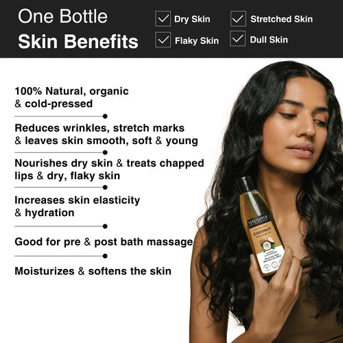Pure & Natural Virgin Coconut Oil Clinically proven for Hair Growth