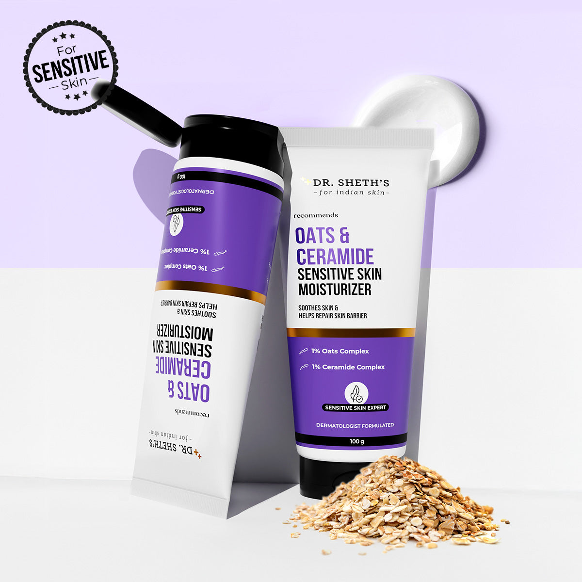 Oats & Ceramide Sensitive Skin Moisturizer - 100g