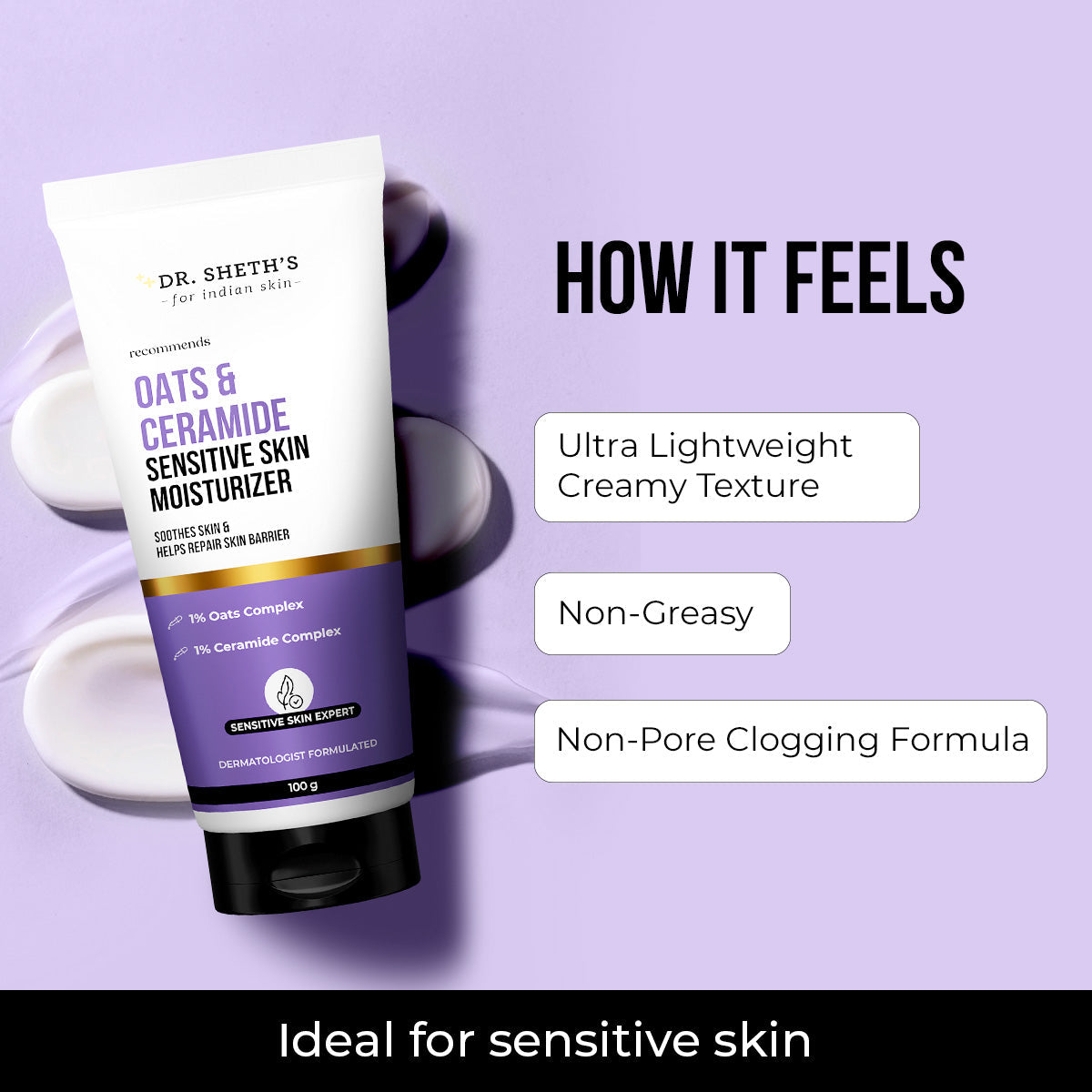 Oats & Ceramide Sensitive Skin Moisturizer - 100g