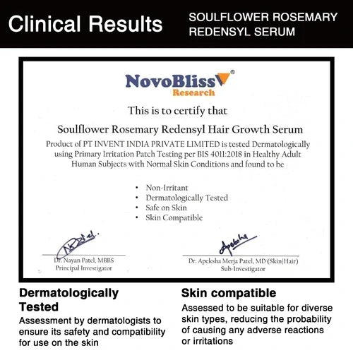 Clinically Proven Rosemary Redensyl Hair Growth Serum with Rosemary 1% Redensyl 3% Anagain 4% and Melanogray 1%