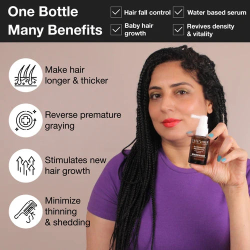 Clinically Proven Rosemary Redensyl Hair Growth Serum with Rosemary 1% Redensyl 3% Anagain 4% and Melanogray 1%